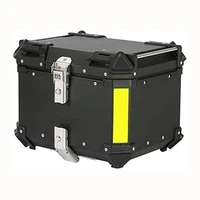 motorcycle travel trunk 45l scooter set top box aluminum waterproof tape reflective stickers quick release trunk luggage storage