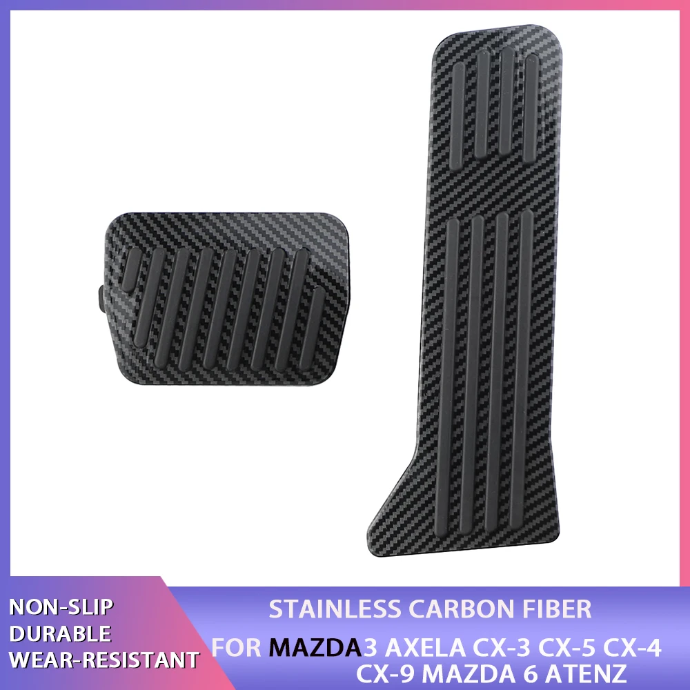 

Car Accesssories For Mazda 3 Axela CX-3 CX-5 CX-4 CX-9 Mazda 6 Atenza Sport Racing Gas Fuel Brake Footrest Modify Pedal Pads