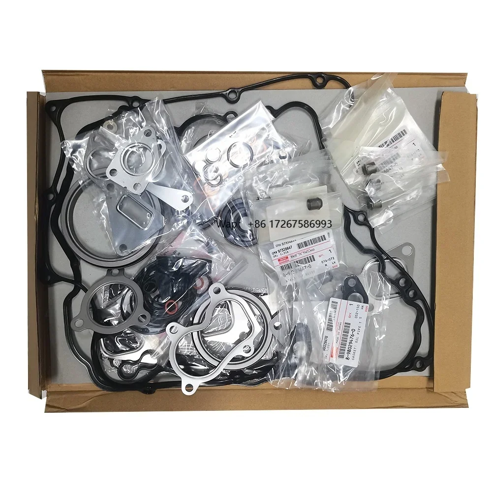 Фото Оригинальный комплект для капитального ремонта двигателя Isuzu Dmax 4JJ1 3.0L 4JJ1-T, набор прокладок для Isuzu Bighorn Rodeo 4x4, грузовика, прокладки двигателя 4JJ1X №1