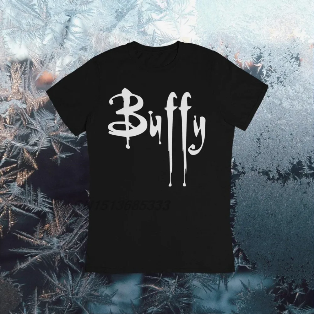 

Buffy Vampire Slayer Men T Shirts Buffy Vampire Slayer Merch Unisex Retro Distinctive Tee Gifts Male Smooth Cotton Fabric Tshirt