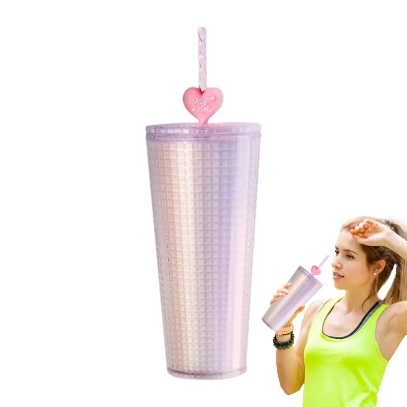 

Reusable Water Bottle Studded Water Bottle For Girls Portable Water Bottle For Gym Business Trip Dating Beach Traveling Weddings