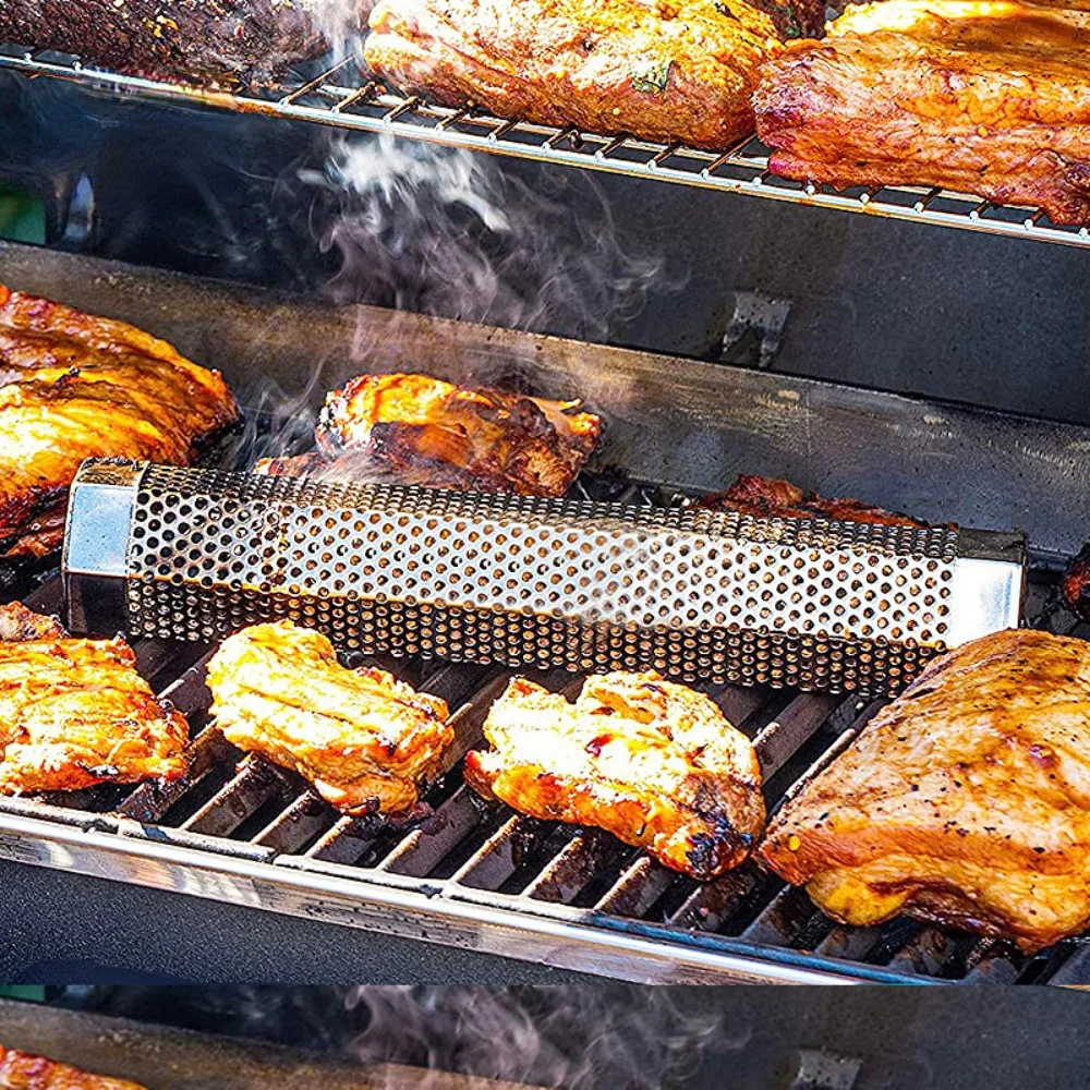 Сетчатая трубка для барбекю из нержавеющей стали генератор холодных коптильев в