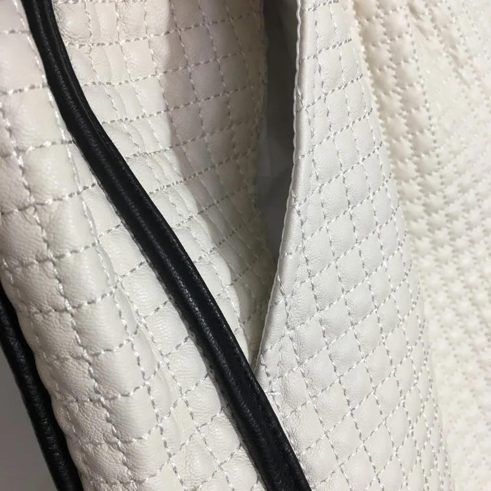 2023 Summer And Autumn New Lederhosen Wide Leg Pants Thin Plaid Pocket Casual Pants Elastic Waist Show White 6747