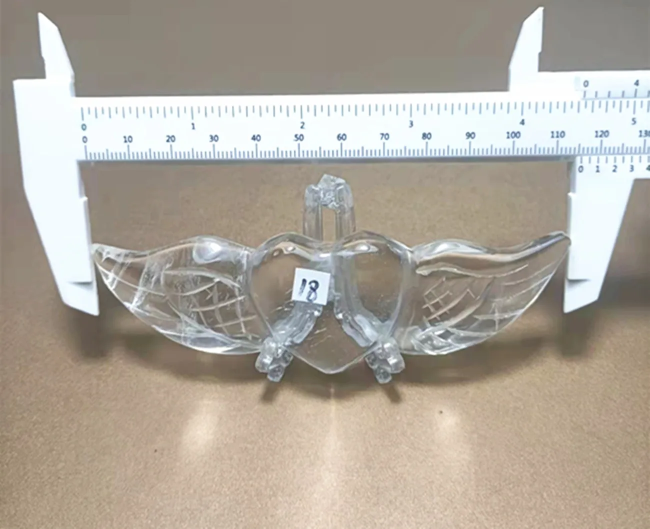 Натуральный кварцевый кристалл энергия белый резьба сердце крылья рейки мебель