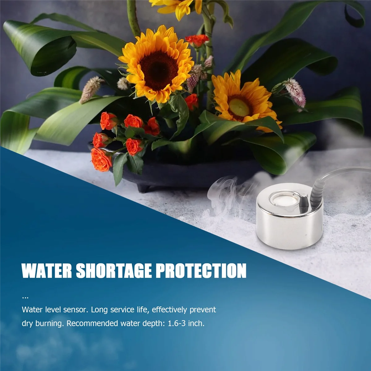 Ультразвуковой увлажнитель тумана 3 шт. распылительные головки фонтанчик для