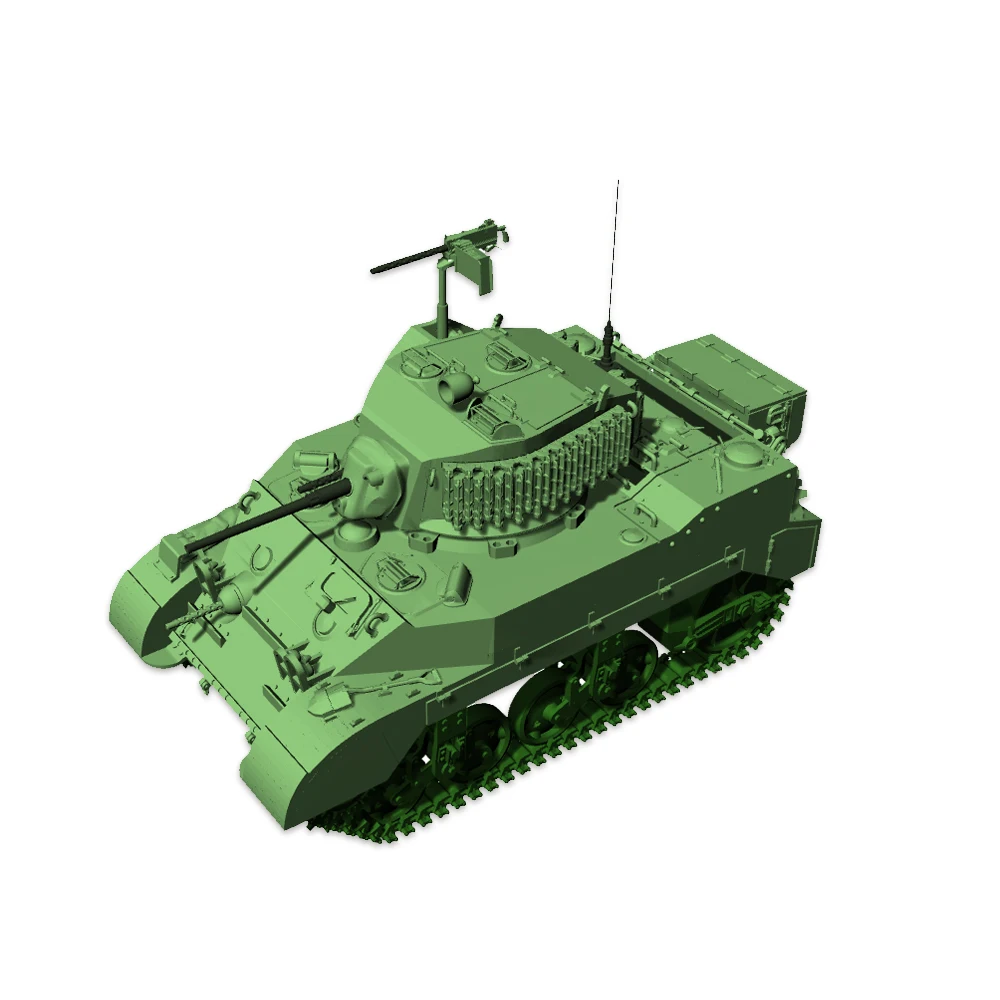 

SSMODEL 35508 V1.5/48508 V1.5 1/35 1/48 3D Printed Resin Model Kit US M5A1 Stuart Light Tank