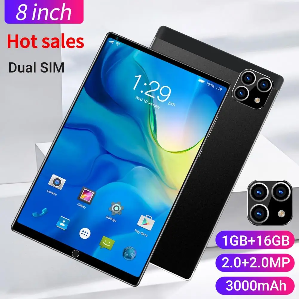 Ultra-thin  Useful Dual-card-two-standby Mobile Tablet 8 Inch PC Tablet Large Memory   for Office