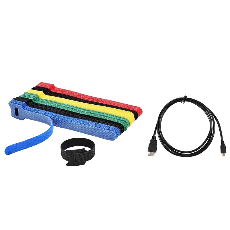 

1 шт. 1,5 м кабель Micro-Hdmi к Hdmi для Hd ТВ-камеры Gopro Hero 3 и 50 шт. кабель для смешивания цветов шнур ремешок с петлей