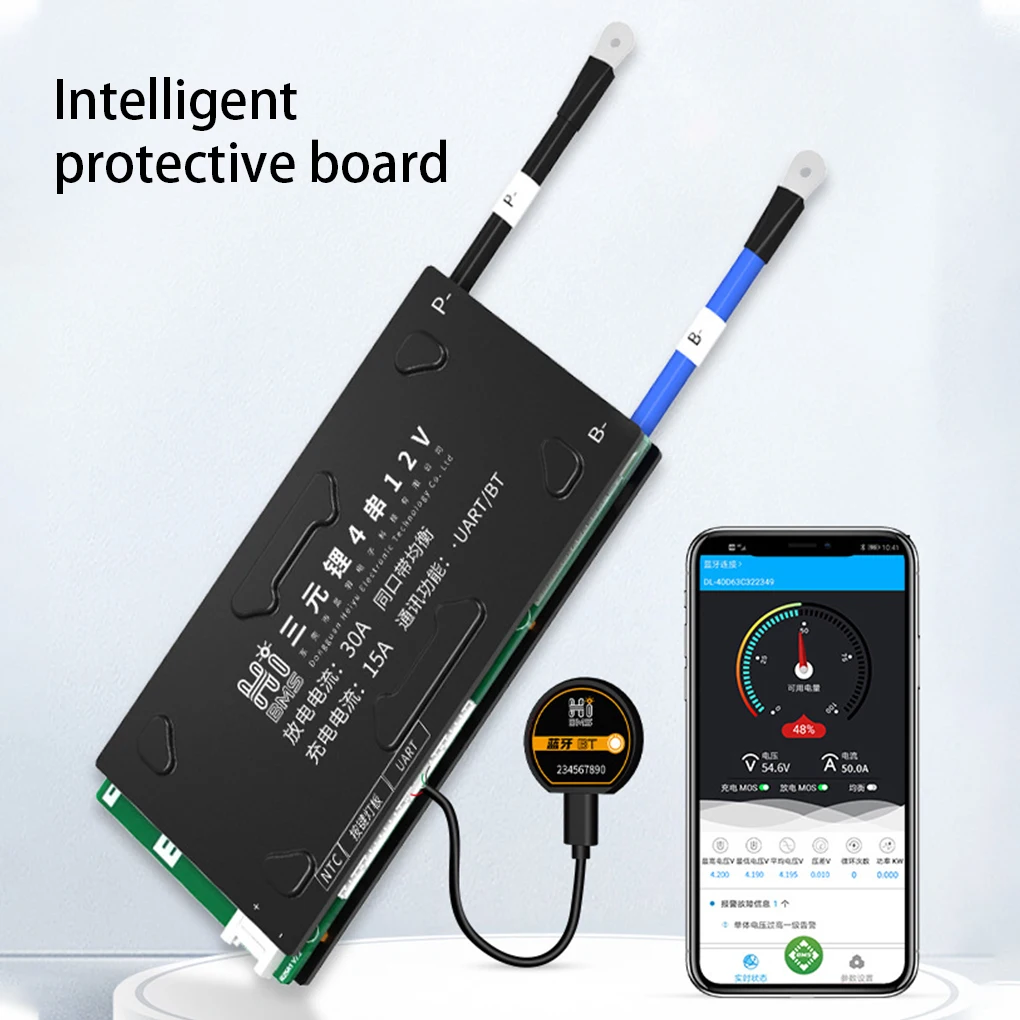

Battery Protection Board Power Supply Balance Protector Replacement Part Repairing Maintenance Protective Accessory 40A