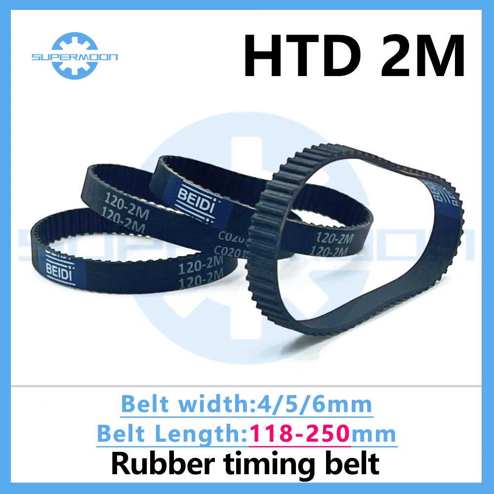

HTD 2M Резиновый ремень ГРМ Длина 118 120 124 126 130 136 142 158 160 166 176 178 180 218 250 мм Ширина 4-6 мм 142-2M Ремень для подметальной машины
