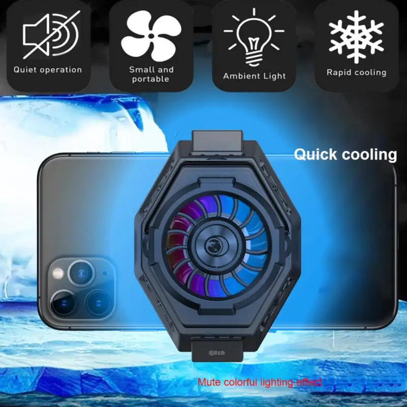 

Mobile Game Accessories Phone Cooling Clip Fast Cooling Device Cooling Artifact Mobile Phone Radiator USB Charging Cable
