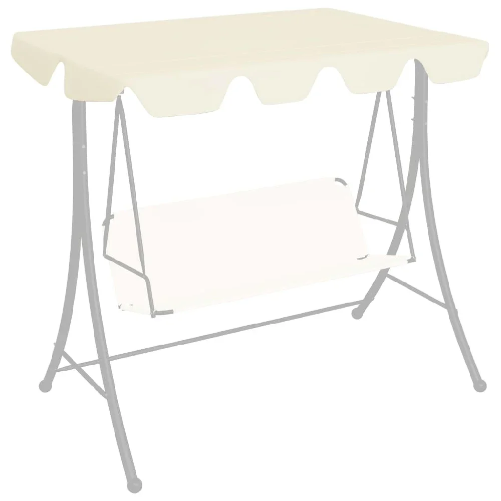 

Replacement Canopy for Garden Swing Cream 89"x73.2" 270 g/m2