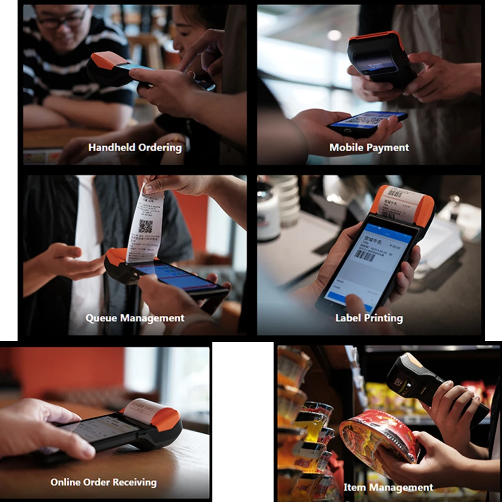 Для V2pro nfc сканер 1D/2D BT 4G pos платежный терминал дешевый кассовый аппарат