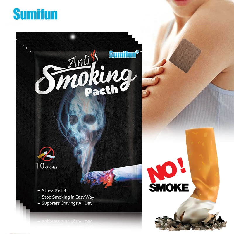 

10/20/30Pcs Sumifun New Quit Smoking Sticker Nicotine Withdrawal Patch Quickly Stop Cigarettes Protect Lungs Anti-smoke Plaster