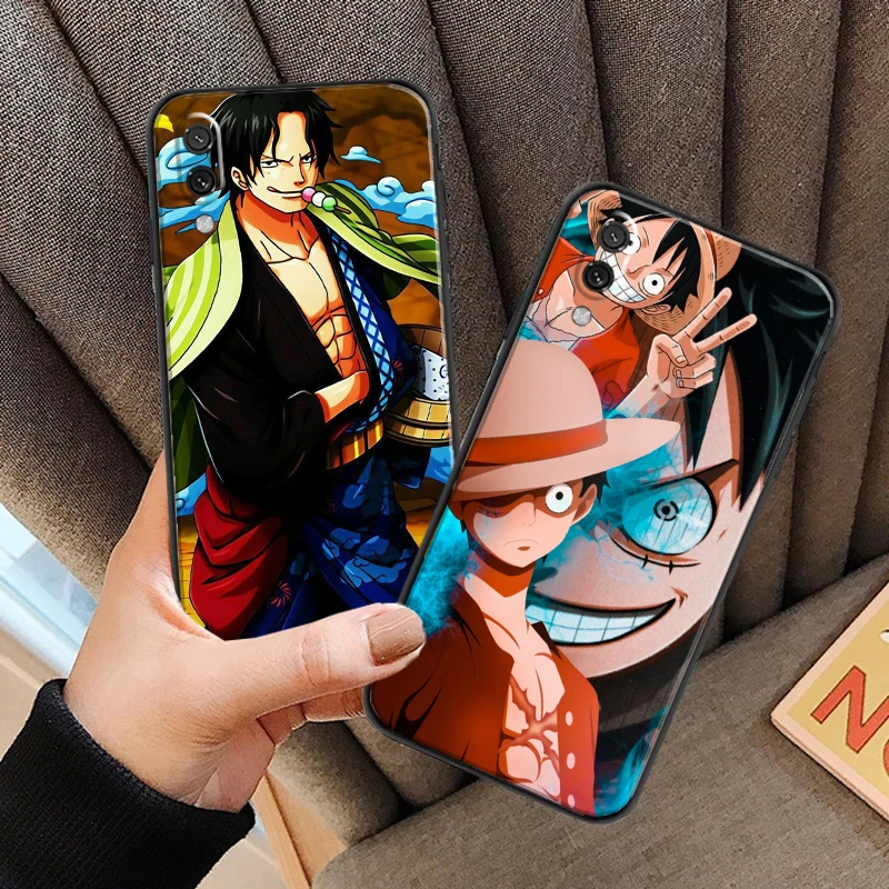 

One Piece Cartoon Japan Anime For Xiaomi Mi 11 Lite Phone Case Funda Black Silicone Cover Back Liquid Silicon Soft