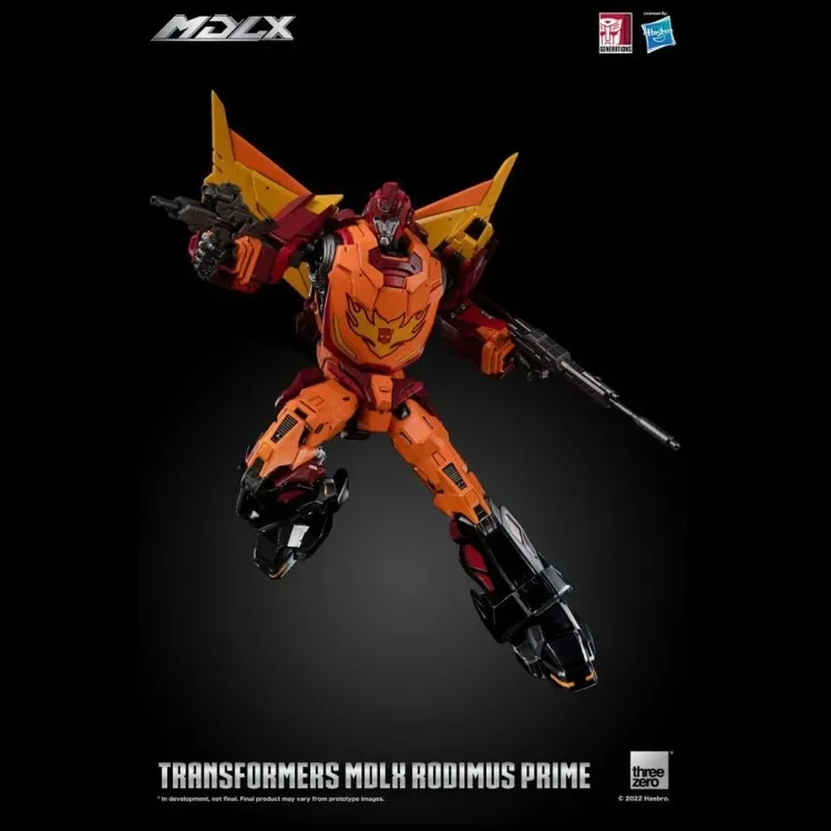 В наличии Трансформер ThreeZero 3A G1 MDLX Rodimus Prime Hot Rod высококачественные экшн-фигурки