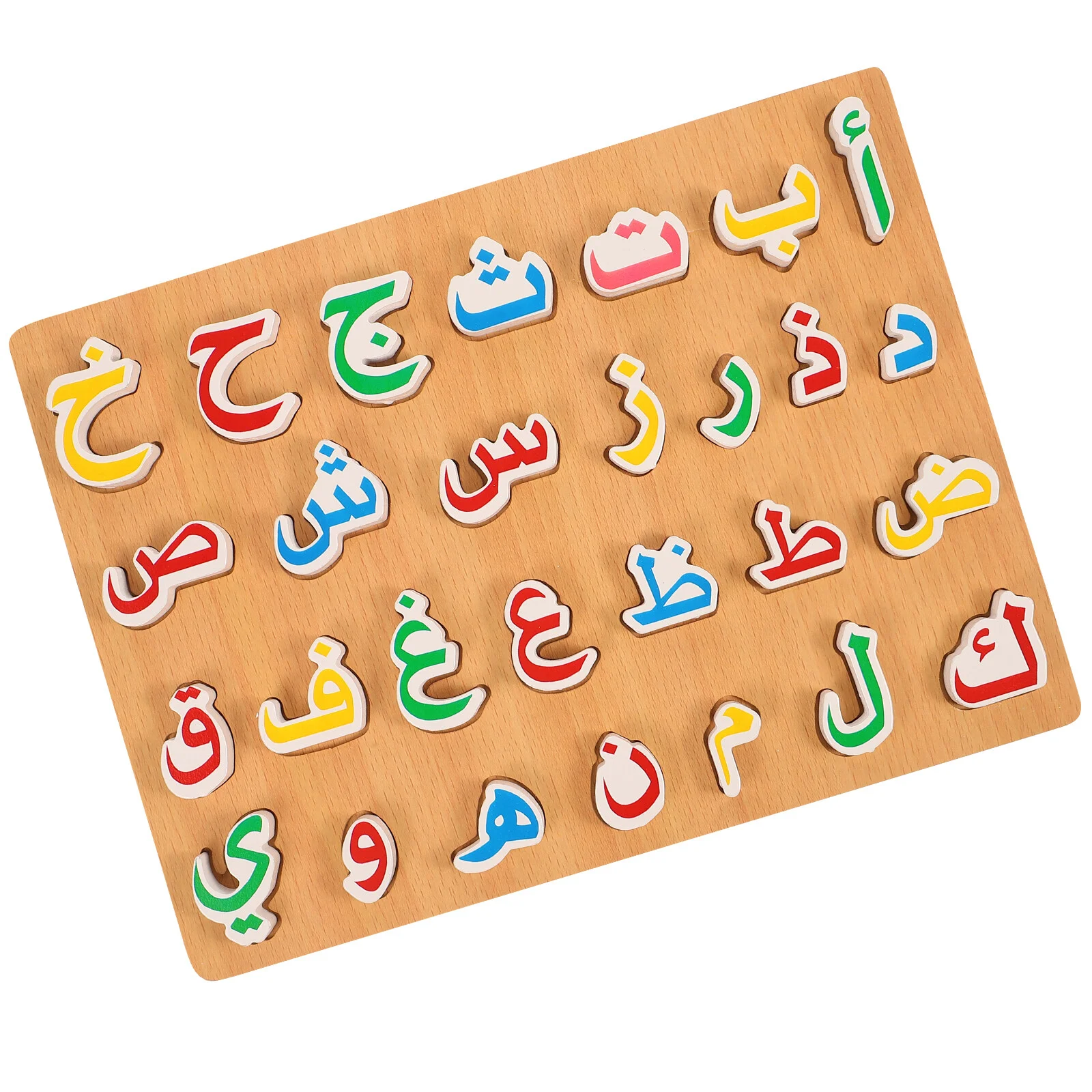

Blocks Children Puzzle Toy Arabic Recognize Toys Kids Wood Early Educational Matching
