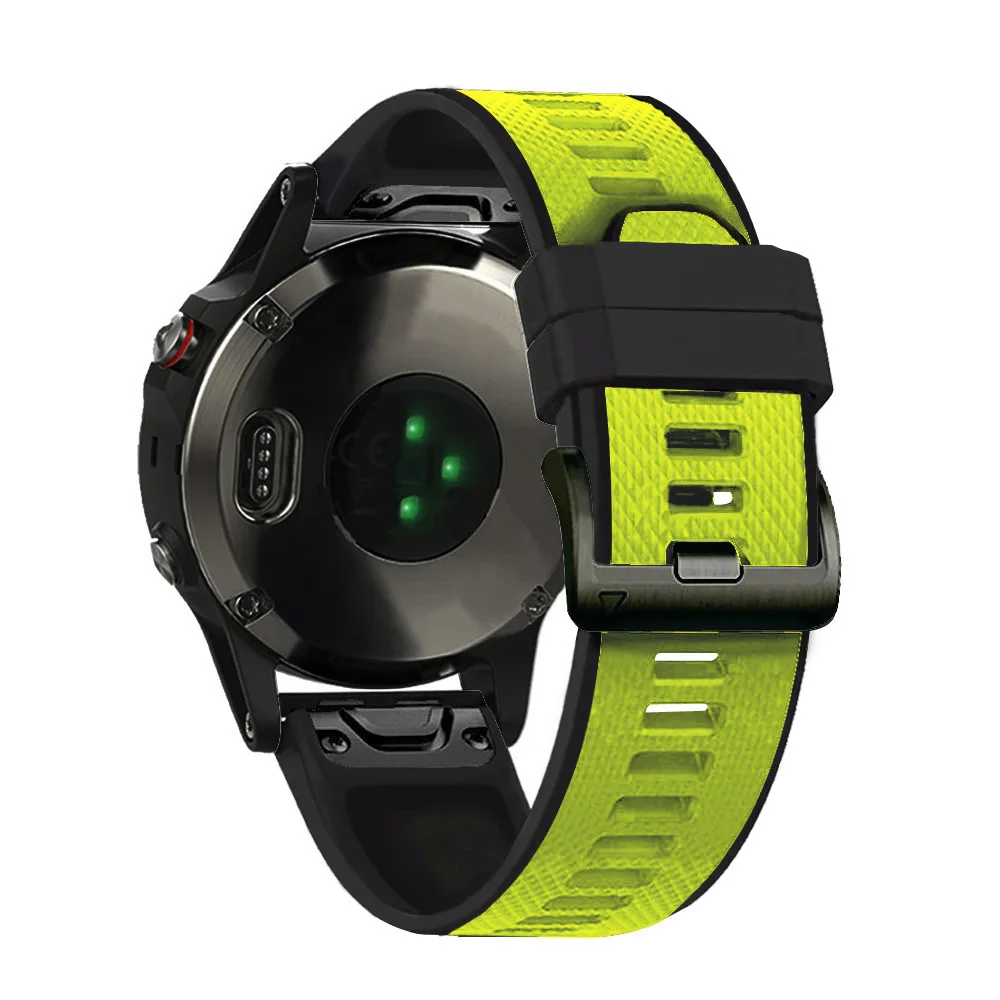 Фото Спортивный модный силиконовый ремешок 26 мм для Garmin Fenix 6X Pro 5X Plus 3 3HR, быстросъемные браслеты Easy Fit Correa №5