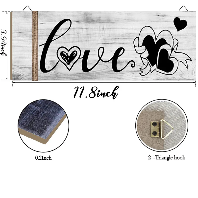 Kitchen Restaurant Wall Decoration Wooden Sign Festival Atmosphere House Number Pendant |