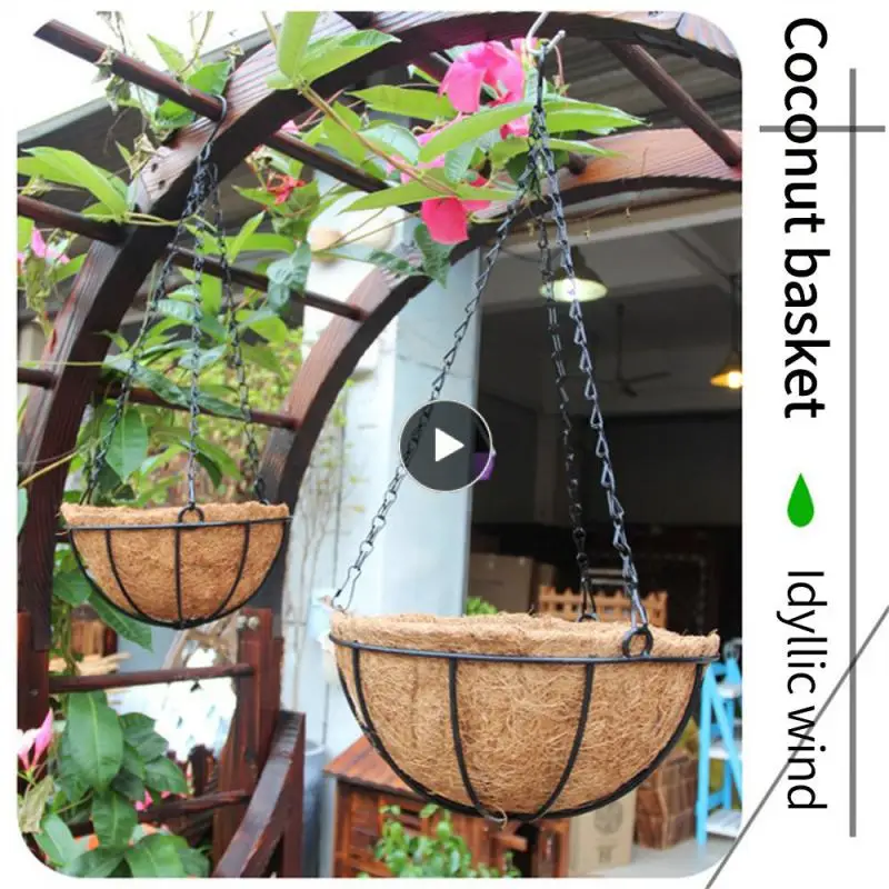 

Ornament Home Decoration Quickly Without Tool Easy To Install Plant Basket Family Hanging Basket Metal Hanging Basket Hang