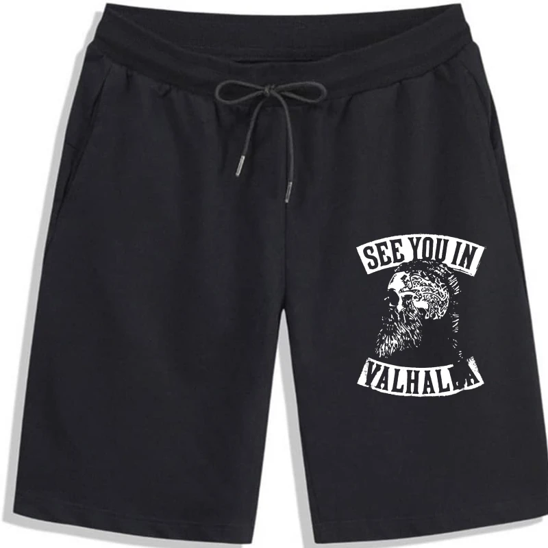 

Skull See You In Valhalla Viking shorts for men