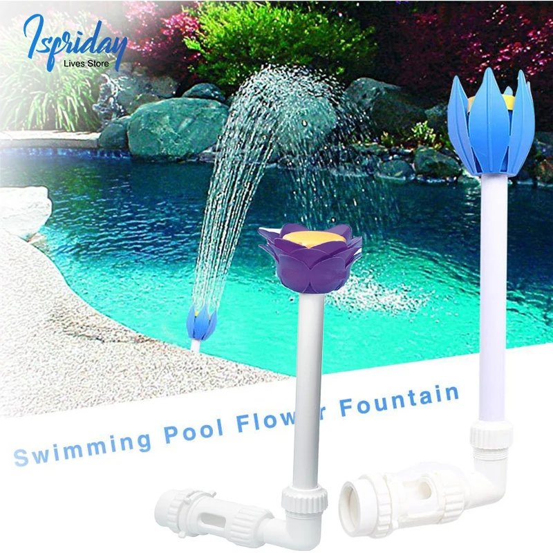 

Pool Fountain Adjustable Durable Swimming Waterfall Fountain Pools Decoration Easily Install Water Scenery Accessories