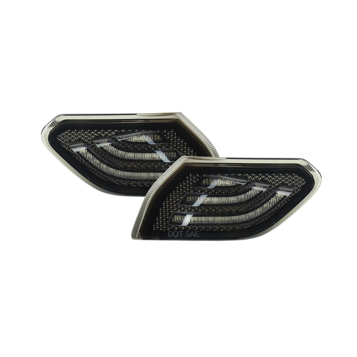 

Black LED Turn Light Side Marker Front Fender Turn Signal Lamps for Jeep Wrangler JL Gladiator JT