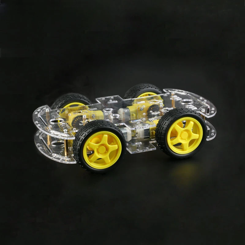 

Motor Smart Robot Car Chassis DIY Kit Speed Encoder 4WD 4 Wheel Drive Car For Arduino