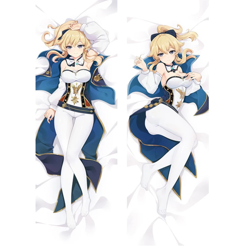 

60x180cm Anime Dakimakura Game Genshin Impact Jean Cosplay Pillow Case Fullbody Hugging Pillowcase Peachskin Long Cushion Cover