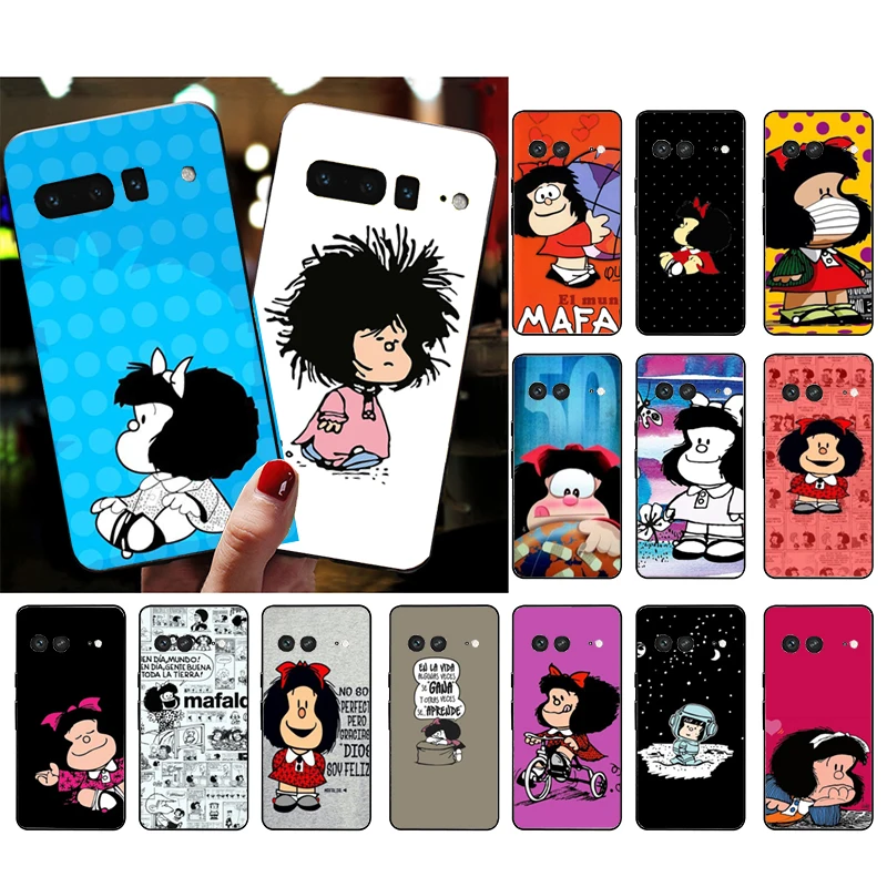 

Mafalda Phone Case for Google Pixel 7 Pro 7 6A 6 Pro 5A 4A 3A Pixel 4 XL Pixel 5 6 4 3 XL 3A XL 2 XL Funda