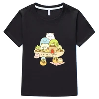 sumikko gurashi t shirts kids summer clothes cartoon print t shirts for teen girls tshirts anime tee 100 cotton toddler boy top
