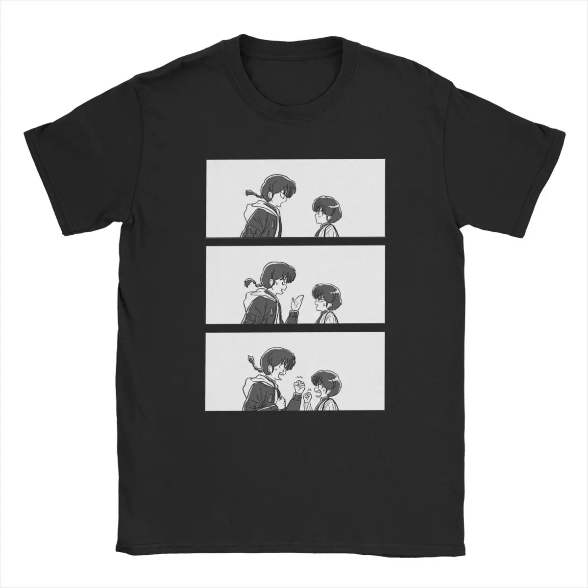 

Ranma 1/2 Akane Tendo Arguing Men's T Shirts Anime Novelty Tee Shirt Short Sleeve O Neck T-Shirts 100% Cotton Gift Tops
