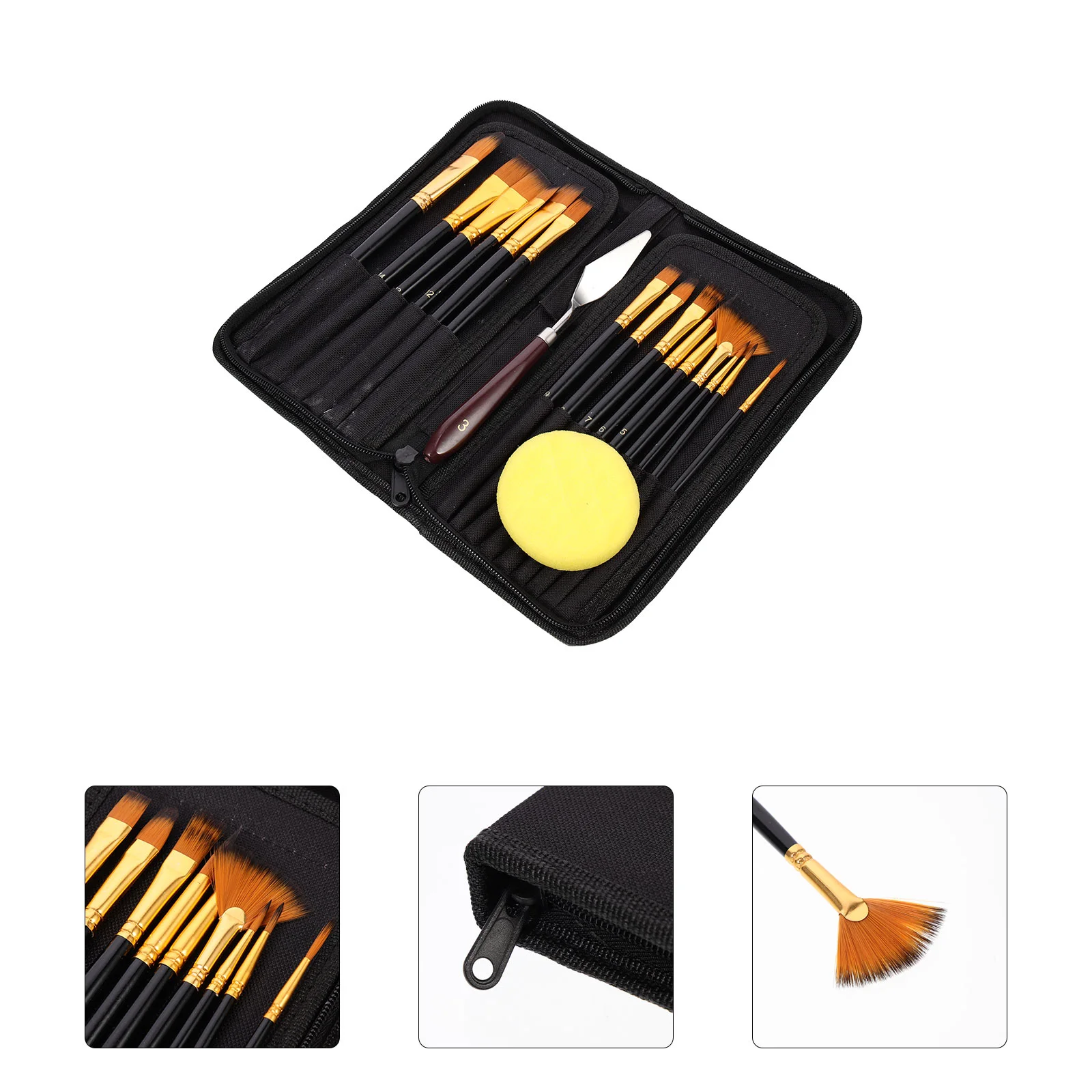 

1 Set of Professional Artist Brushes Multi-function Painting Brushes Convenient Watercolor Brushes
