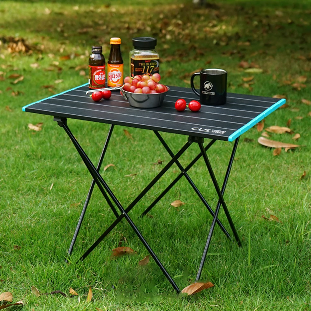 

Outdoor Portable Folding Aluminum BBQ Table For Picnic Hiking With Carry Bag Fishing Table Campig Cooking BBQ Equipment