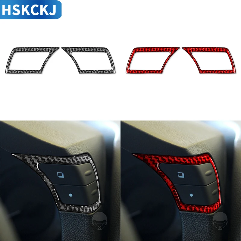 

Кнопки из углеродного волокна с обеих сторон приборной панели, аксессуары для интерьера, украшение автомобиля для Infiniti G37 2010 2011 2012 2013