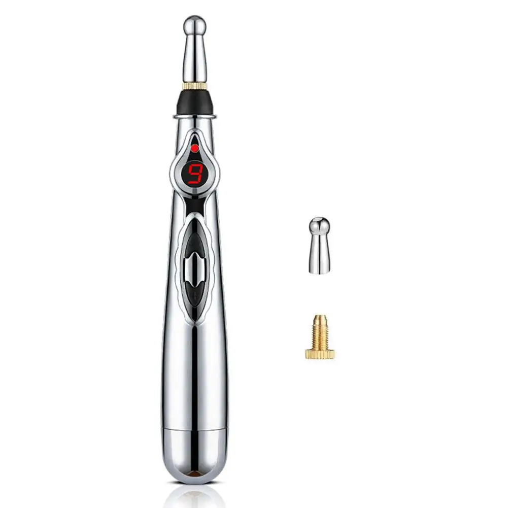 Электрическая акупунктурная Массажная ручка терапевтический массажер для