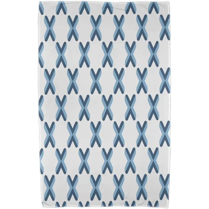 

x 60" Criss Cross Geometric Print Beach Towels