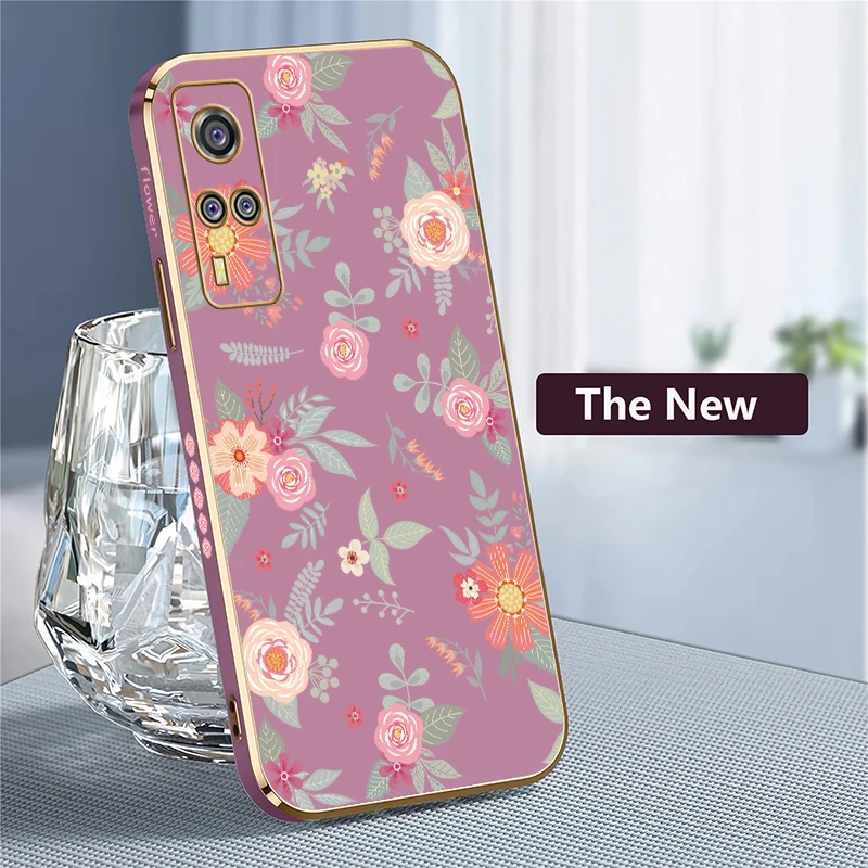 Ретро чехол с цветком для Vivo Z3i Z5i Z1X Z1i iQOO U5X U1X Neo Z9 Z9X Z7 Z3 Z3X противоударный мягкий