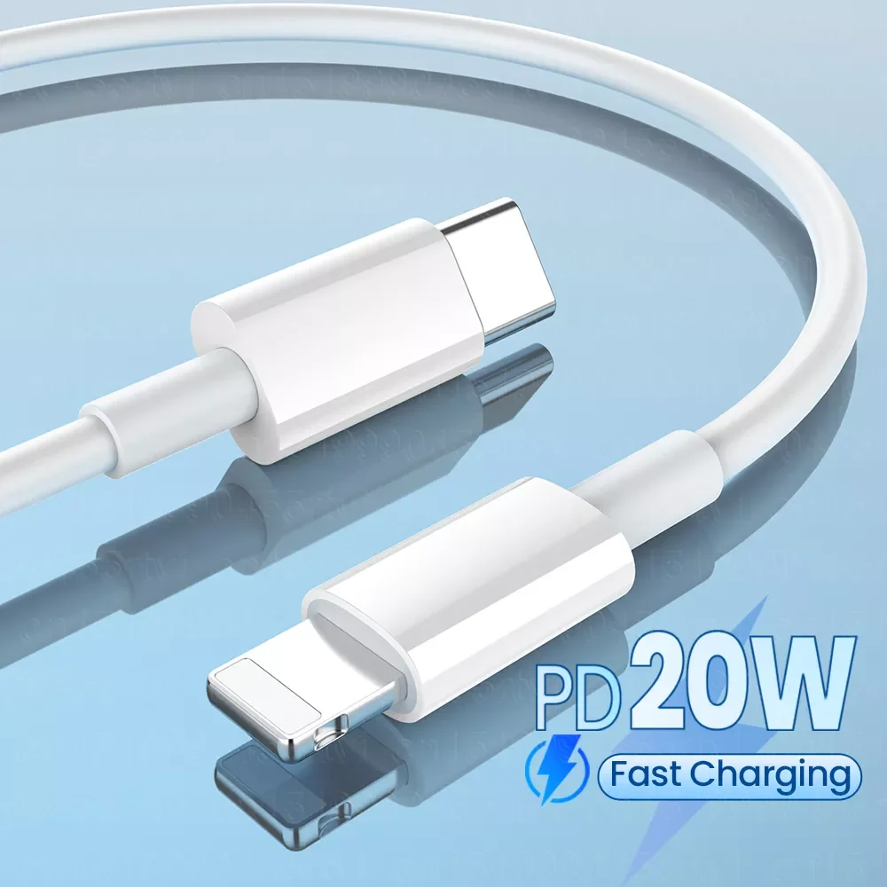 

2022New 20W USB C Cable for iPhone Type C To 8 Pin Phone Charger Kable TPE Quick 2.4A Fast Charging Cord For iPhone 13 12 11 Pro