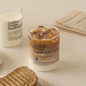 INS Korean Coffee Mugs Breakfast Milk Juice Cup Heat-resistant Letter
Drinking Water Cup Office Restaurant Afternoon Tea Mugs