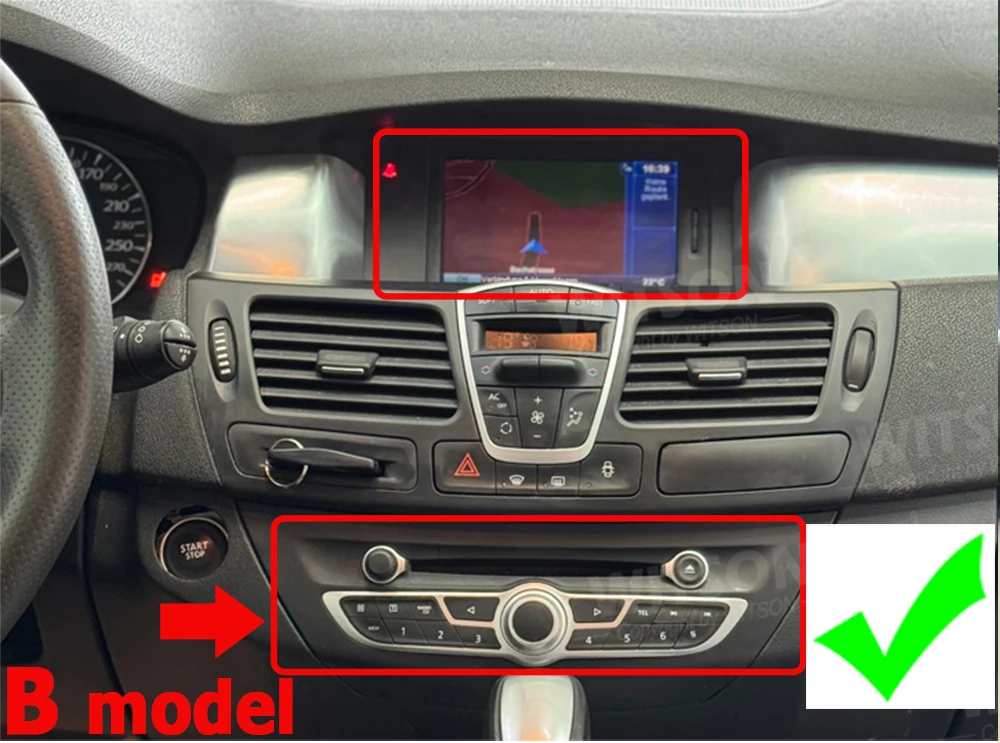 

OEM 7-дюймовый мультимедийный плеер GPS CarPlay 4 ядра для Renault laguna 3 Latitude 2011-2015 подходит для автомобильной стереосистемы с левым рулем и RHD