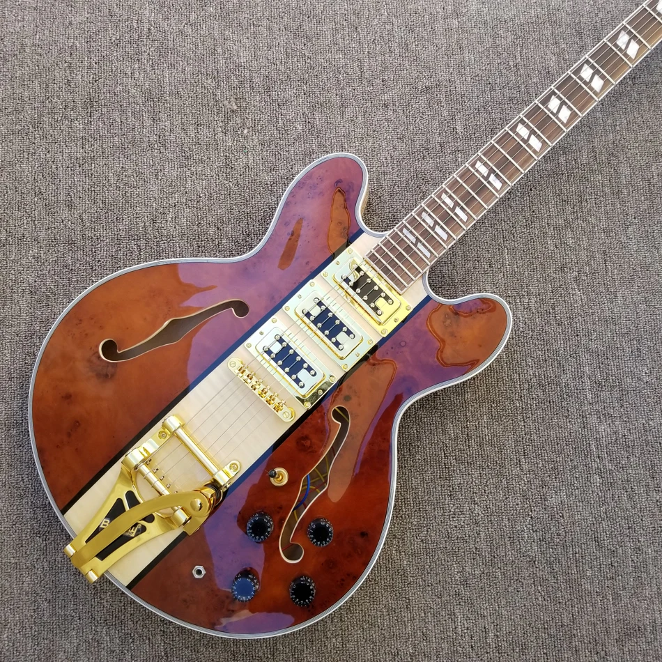 

OEM Jazz electric guitar, rosewood fingerboard, double convex surface, 3 pickups, tremolo system free delivery