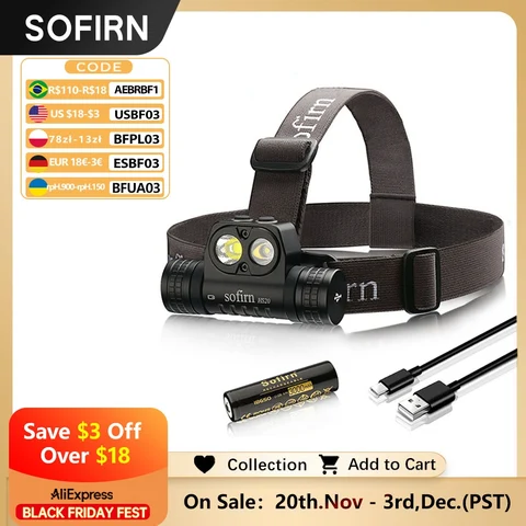 Sofirn HS20 XHP50.2 налобный фонарь