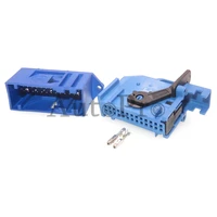 1 set 26 hole auto low current socket 185879 2 185226 2 blue automobile instrument panel wire connector
