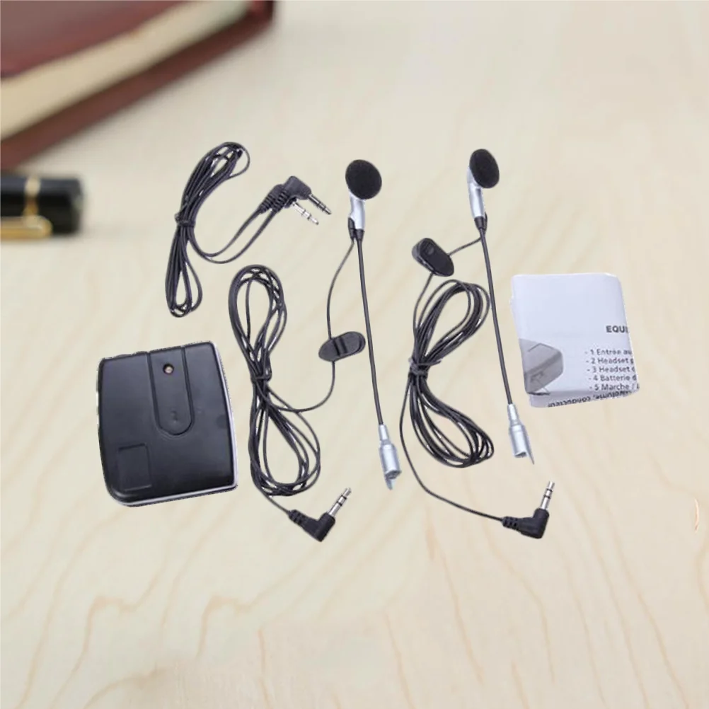 

Wired Walkie Talkie Motorcycle Front Seat Rear Seat Headset Portable Audio Wired Intercom Headphone With CD MP3 Accessories