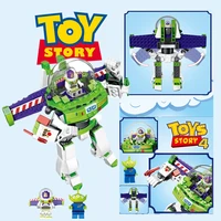 2022 new 243pcs toy story 4 buzz lightyear blocks space mech armor building blocks bricks toys for children boys kid gift