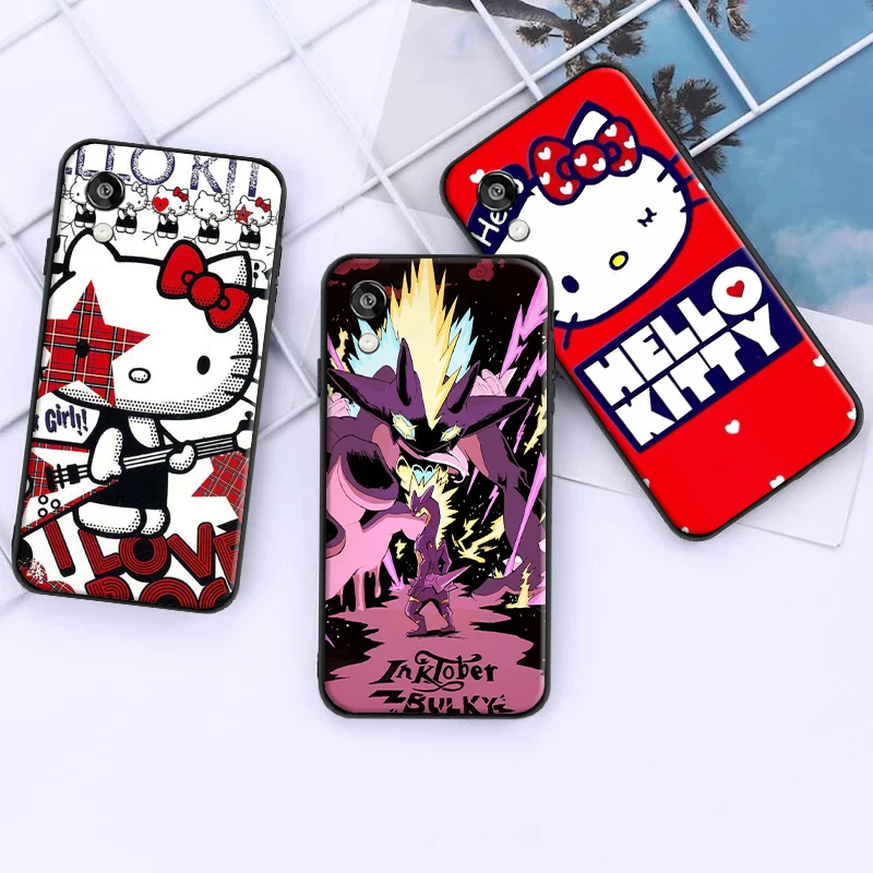 

TAKARA TOMY Hello Kitty Cat For Huawei Honor 10 9 Lite 10i Phone Case Protect Coque Black Funda Silicone Cover Back Carcasa