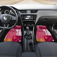 red oriental asian patchwork car floor mats set front and back floor mats for car car accessories