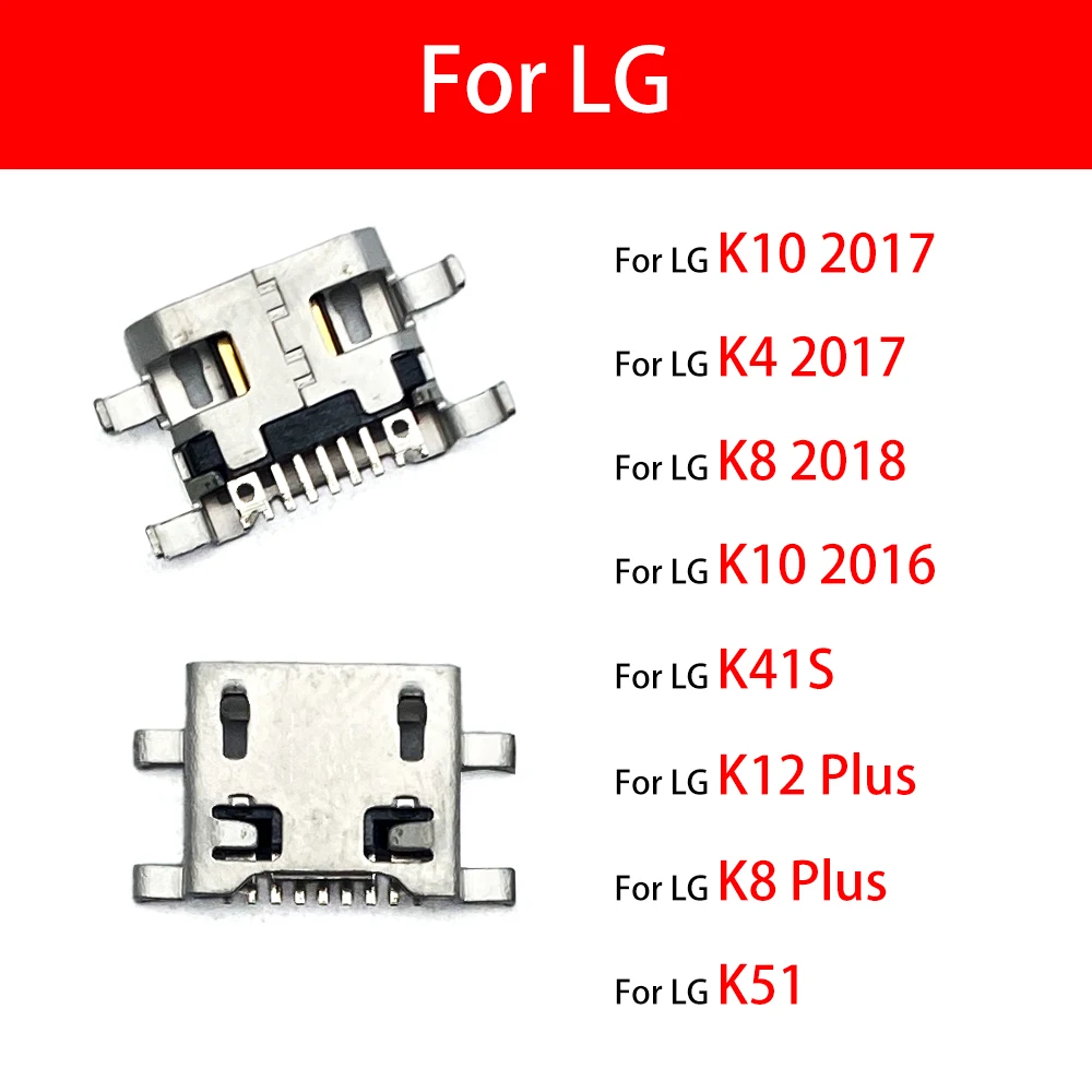 Для LG K9 K4 K61 K51S K51 K50S K50 K41S K12 Plus K11 K10 2016 2017 2018 Micro mini USB разъем зарядное устройство Порт Разъем