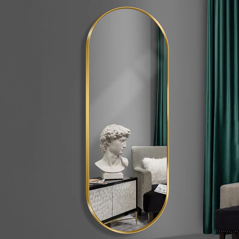 

Эстетическое искусственное косметическое Золотое декоративное зеркало, индивидуальное косметическое декоративное зеркало, Парикмахерское зеркало, домашний дизайн